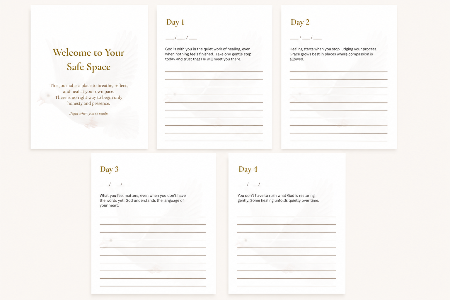 Safe Space Sanctuary™ Guided Healing Journal