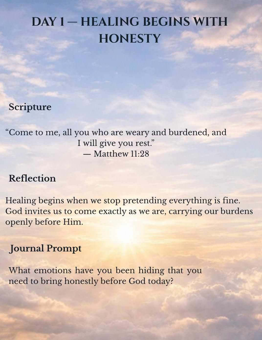 30 Days of Healing & Spiritual Renewal